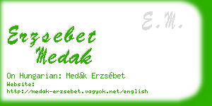 erzsebet medak business card